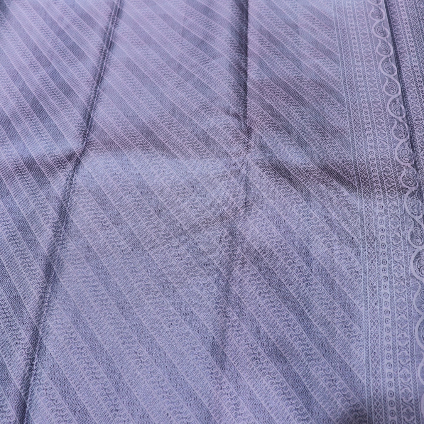 Pure silk  Blue with  Lavendar  Colour - Vaishali Silks