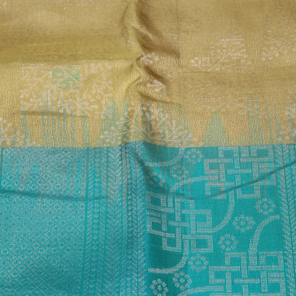 Pure silk Pista Green With Ramar  Green - Vaishali Silks