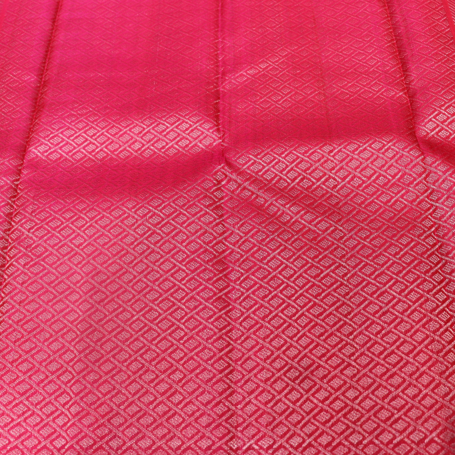 Pure silk Parrot Green with Multi Colour Jute Blouse - Vaishali Silks