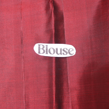 Pure silk Dark Green with  Red Colour - Vaishali Silks