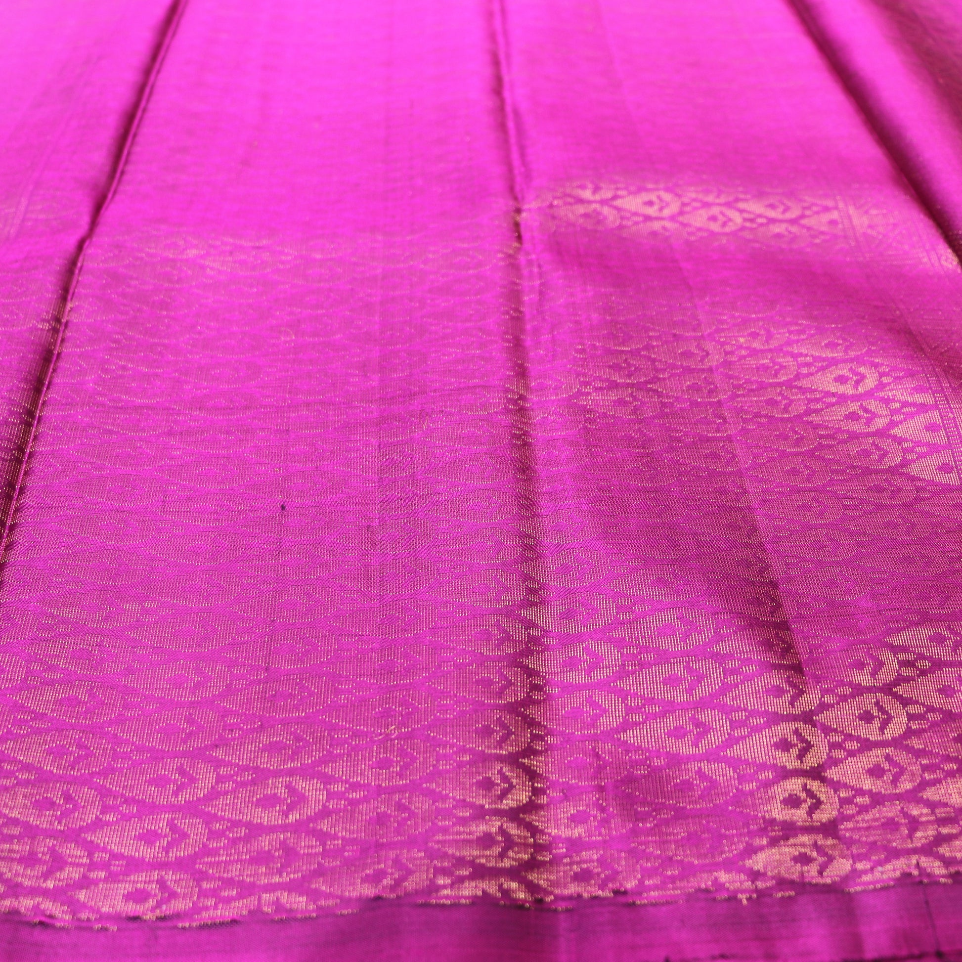Pure silk   Mearon With  Purple colour - Vaishali Silks