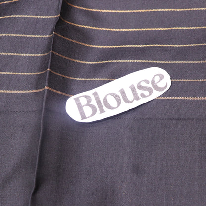 Pure Silk Peach  With Black Colour - Vaishali Silks