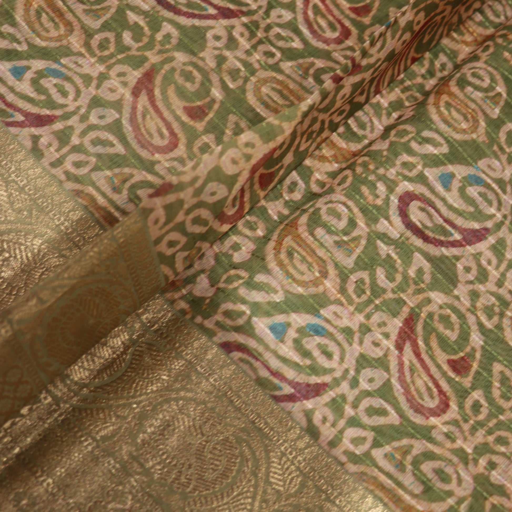 Fancy saree Green Colour - Vaishali Silks