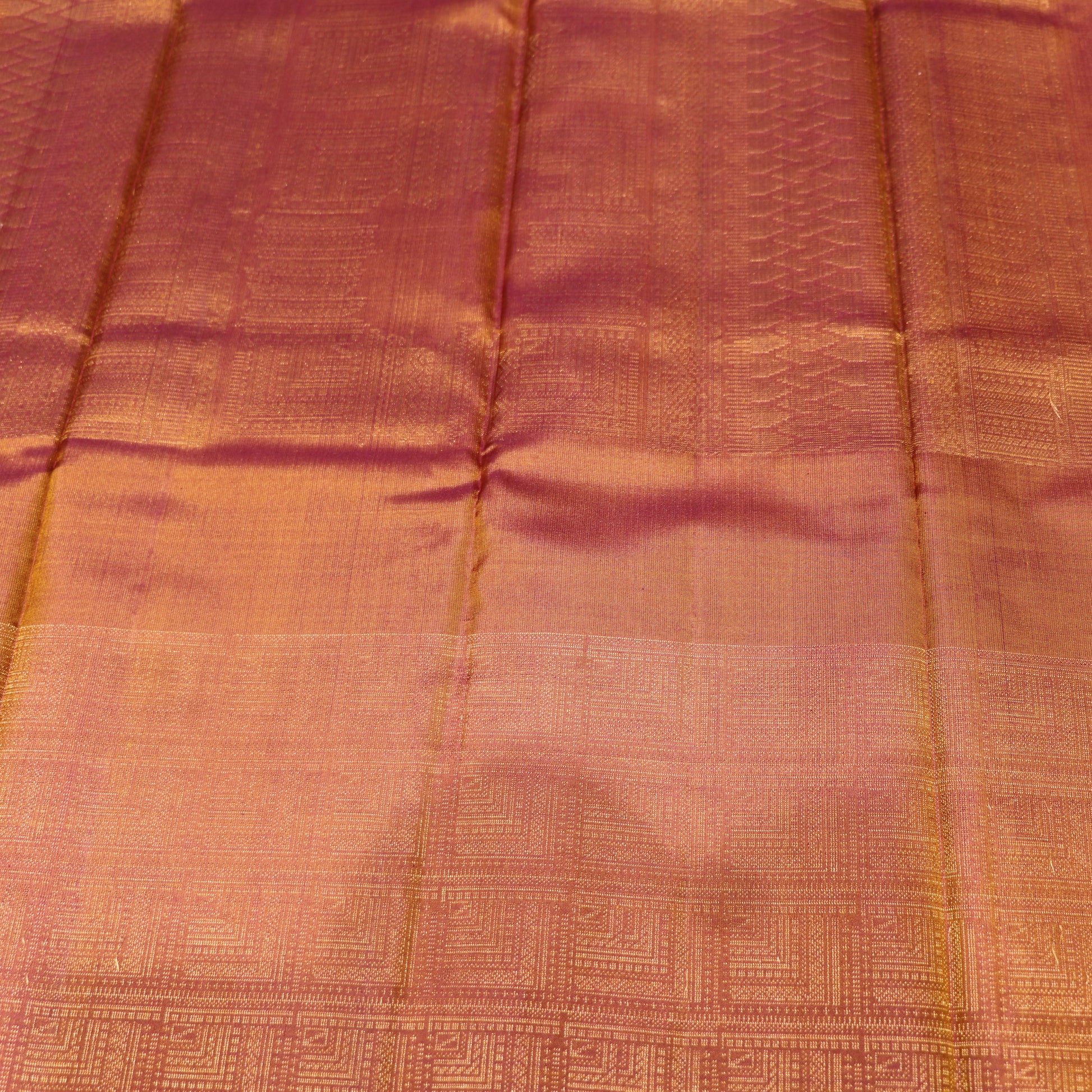 Pure Silk  Saree  Mustard With brown Colour - Vaishali Silks