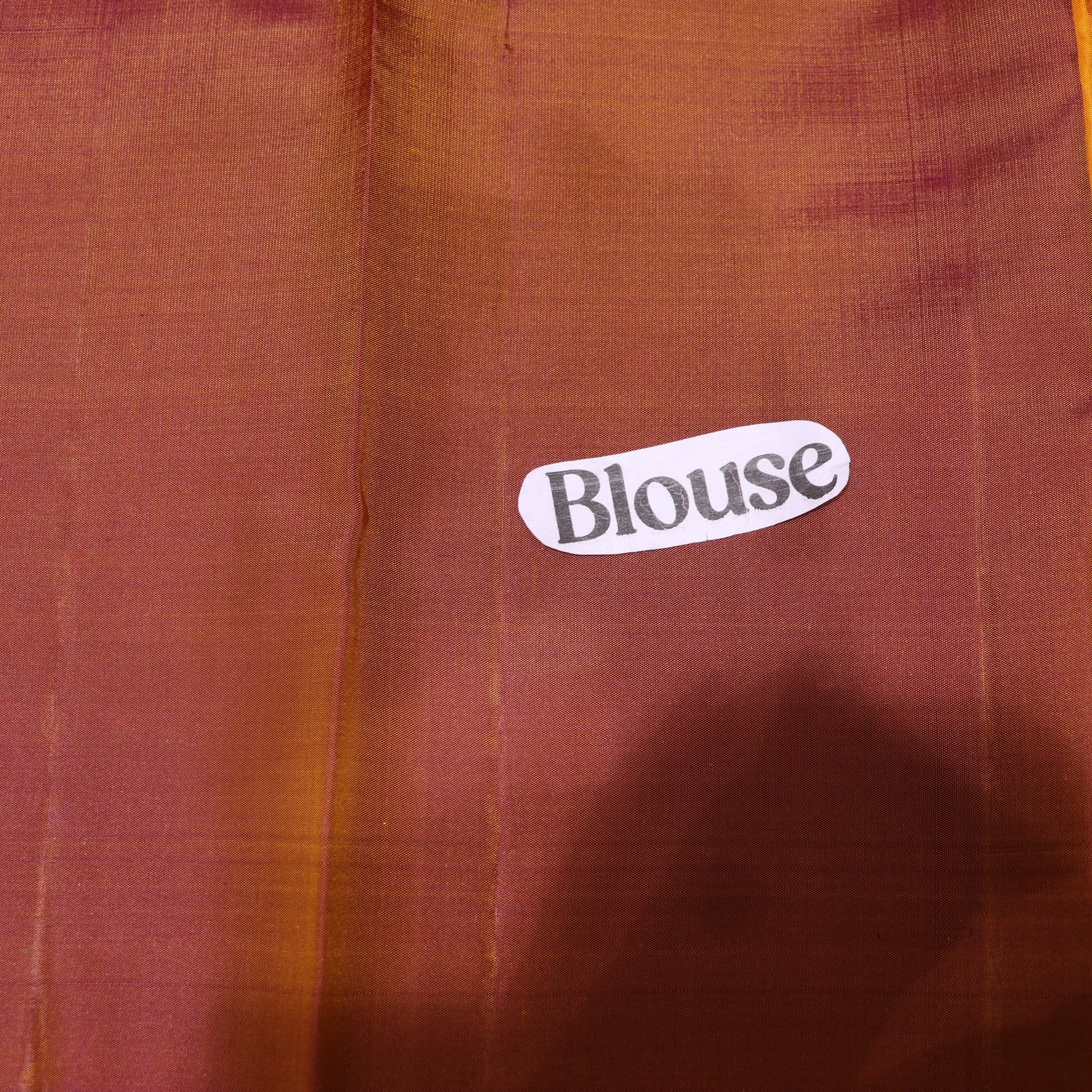 Pure Silk  Saree  Mustard With brown Colour - Vaishali Silks