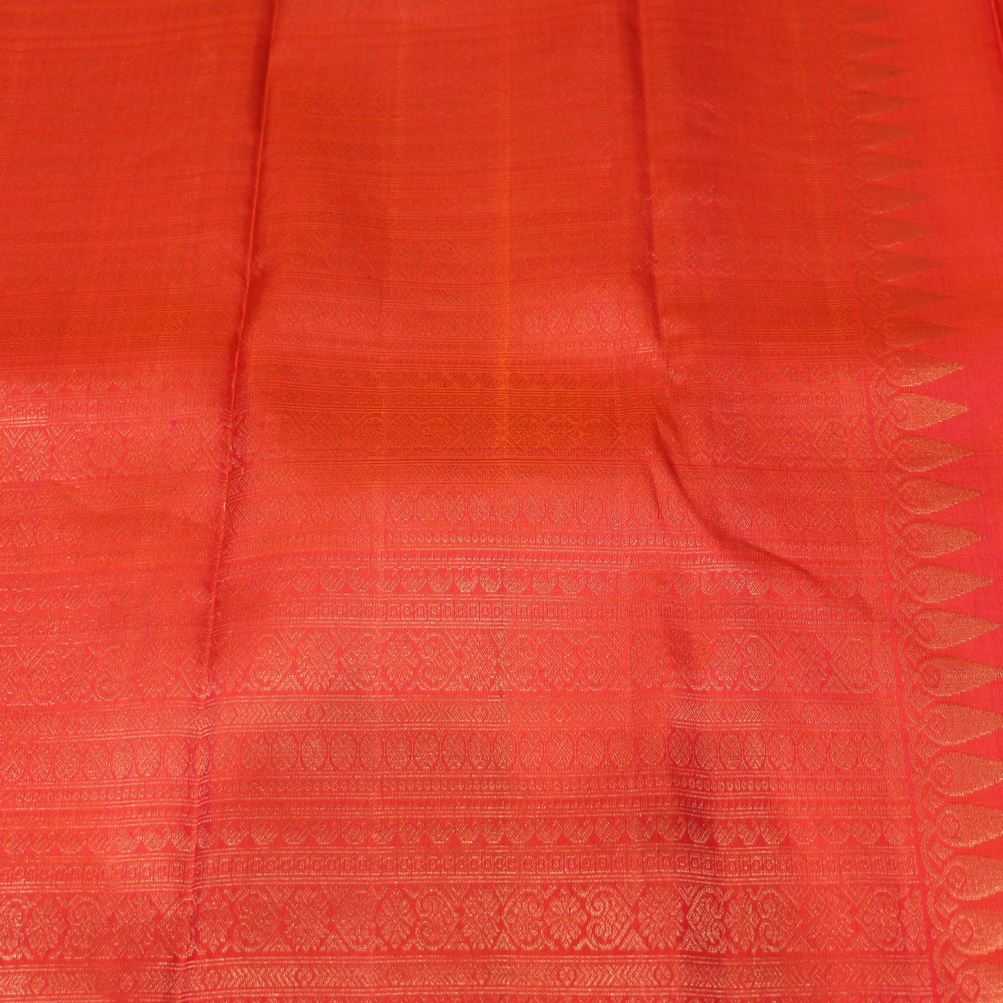 Pure Silk  Saree  Blue With Peach - Vaishali Silks