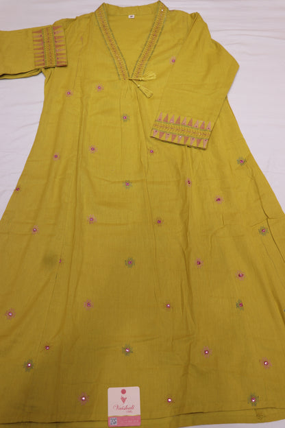 Kurtie Set Mustered Colour