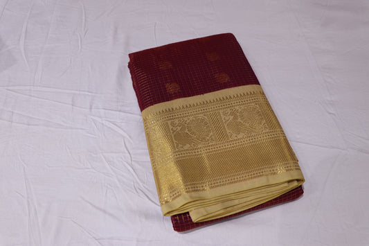 Silk Saree checks design