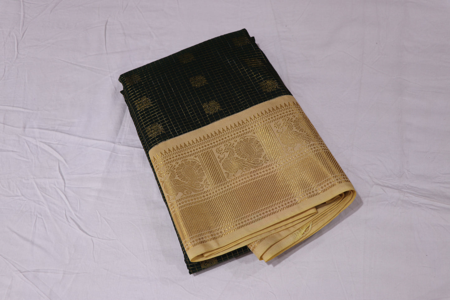 Silk Saree checks design