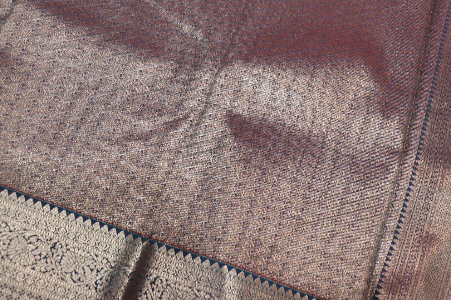 Silk Saree  B;ue  With  violet