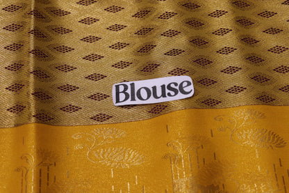 Silksaree green with  sandal