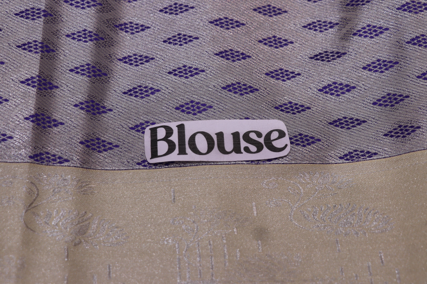 Silk  saree violet colour