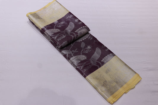 Silk Saree Maganth With Sandal Colour