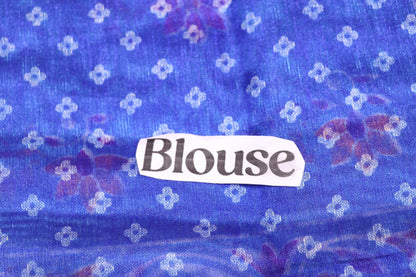 Fancy Saree Sky Blue With  Dark  Blue