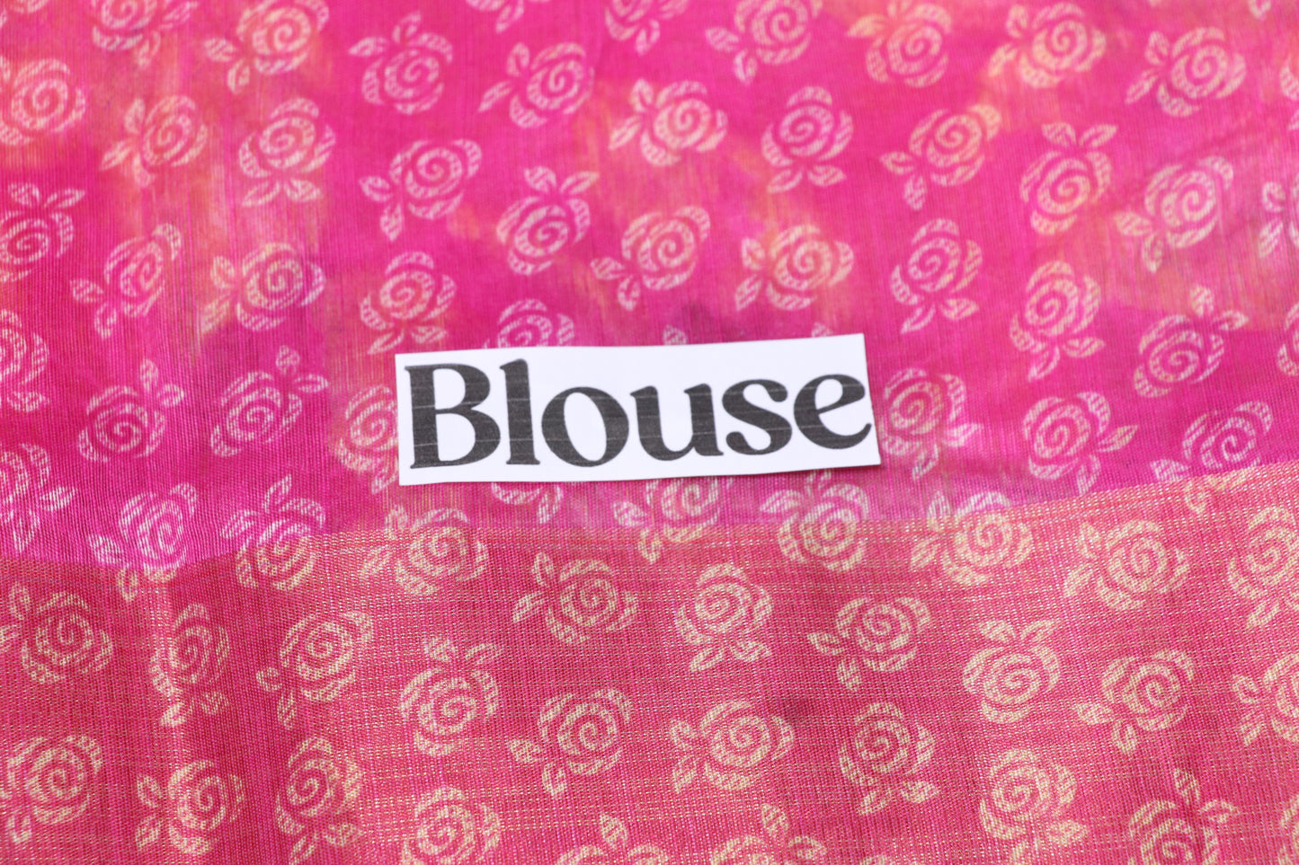 Fancy Saree Yellow With Pink Colour