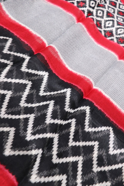 Fancy Saree Black colour  Without blouse