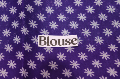 Fancy Saree Sky Blue with  Voilet Colour