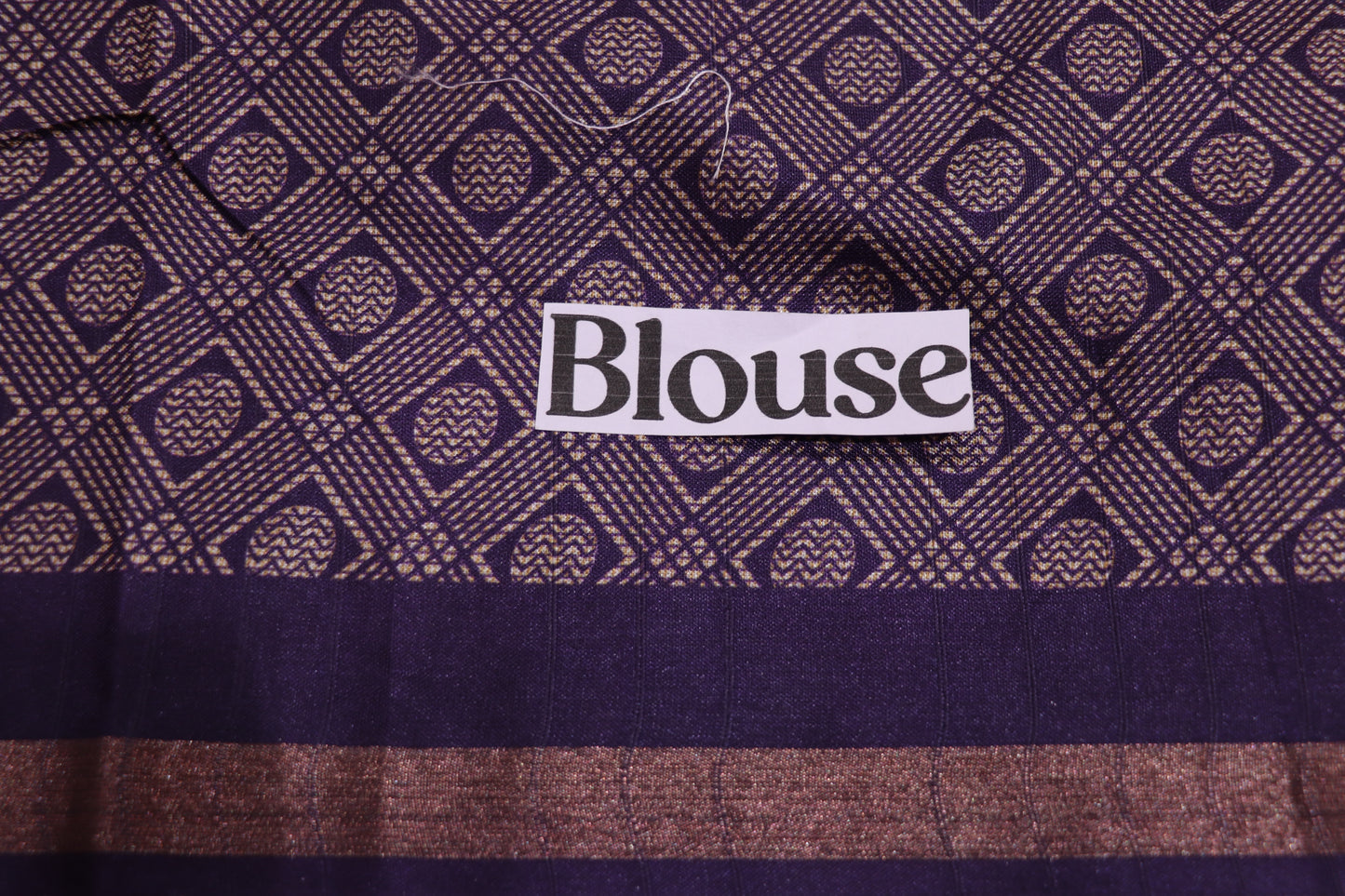 Fancy  saree Blue With  Violet Colour