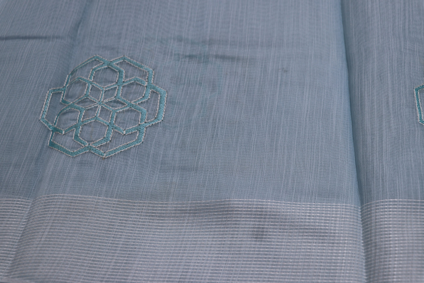 Fancy Saree Sky Blue  Colour