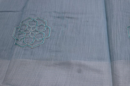 Fancy Saree Sky Blue  Colour