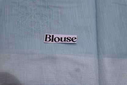Fancy Saree Sky Blue  Colour