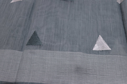 Fancy saree Gray  Colour