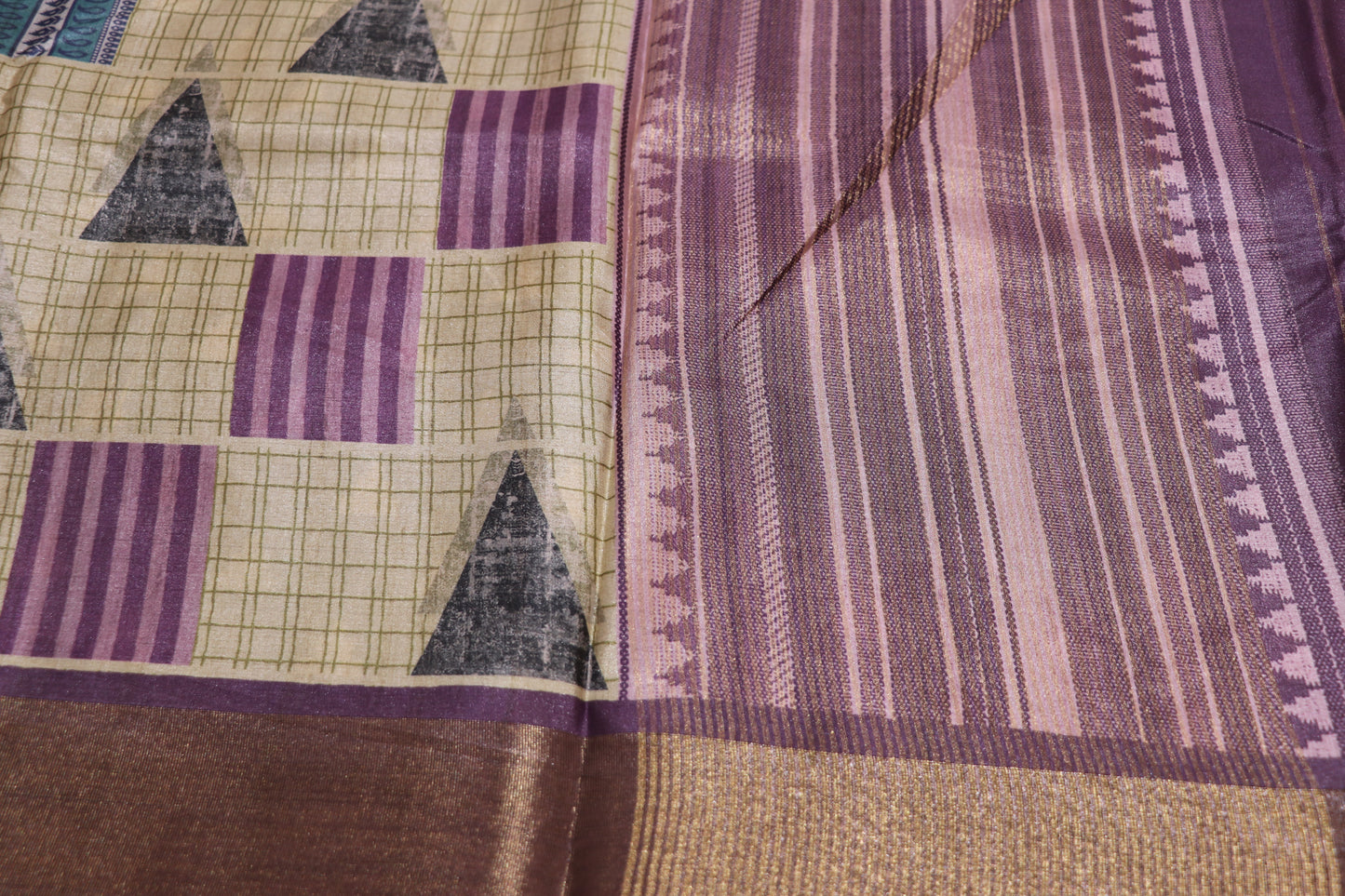 Fancy  saree sandel with  violet  colour