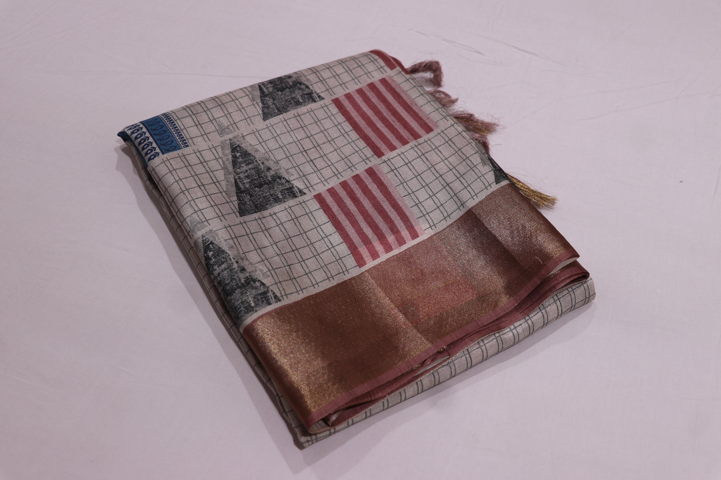 Fancy  saree  peach colour