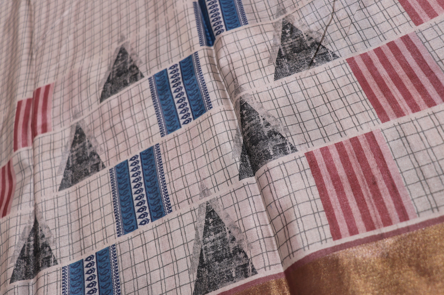 Fancy  saree  peach colour