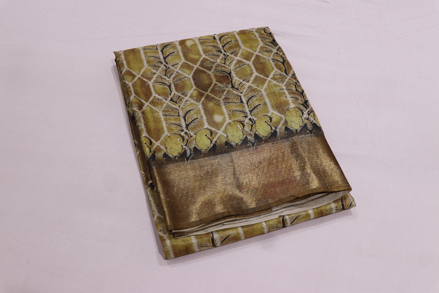 Fancy  Saree mustard colour