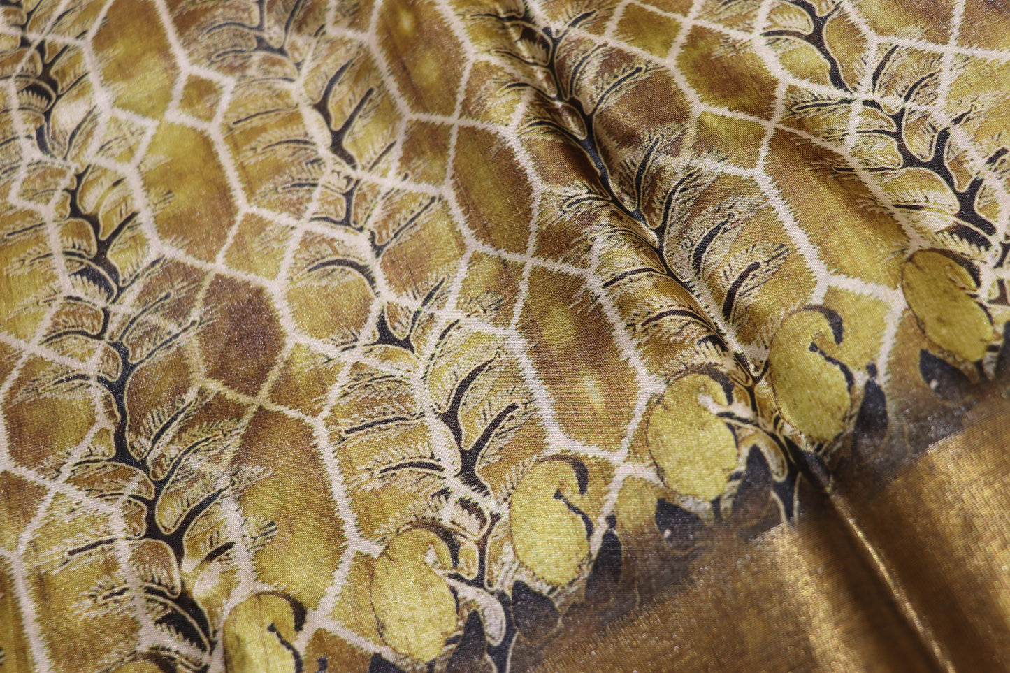 Fancy  Saree mustard colour