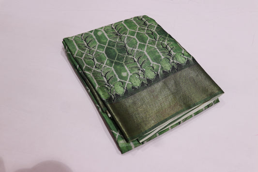 Fancy Saree Green colour