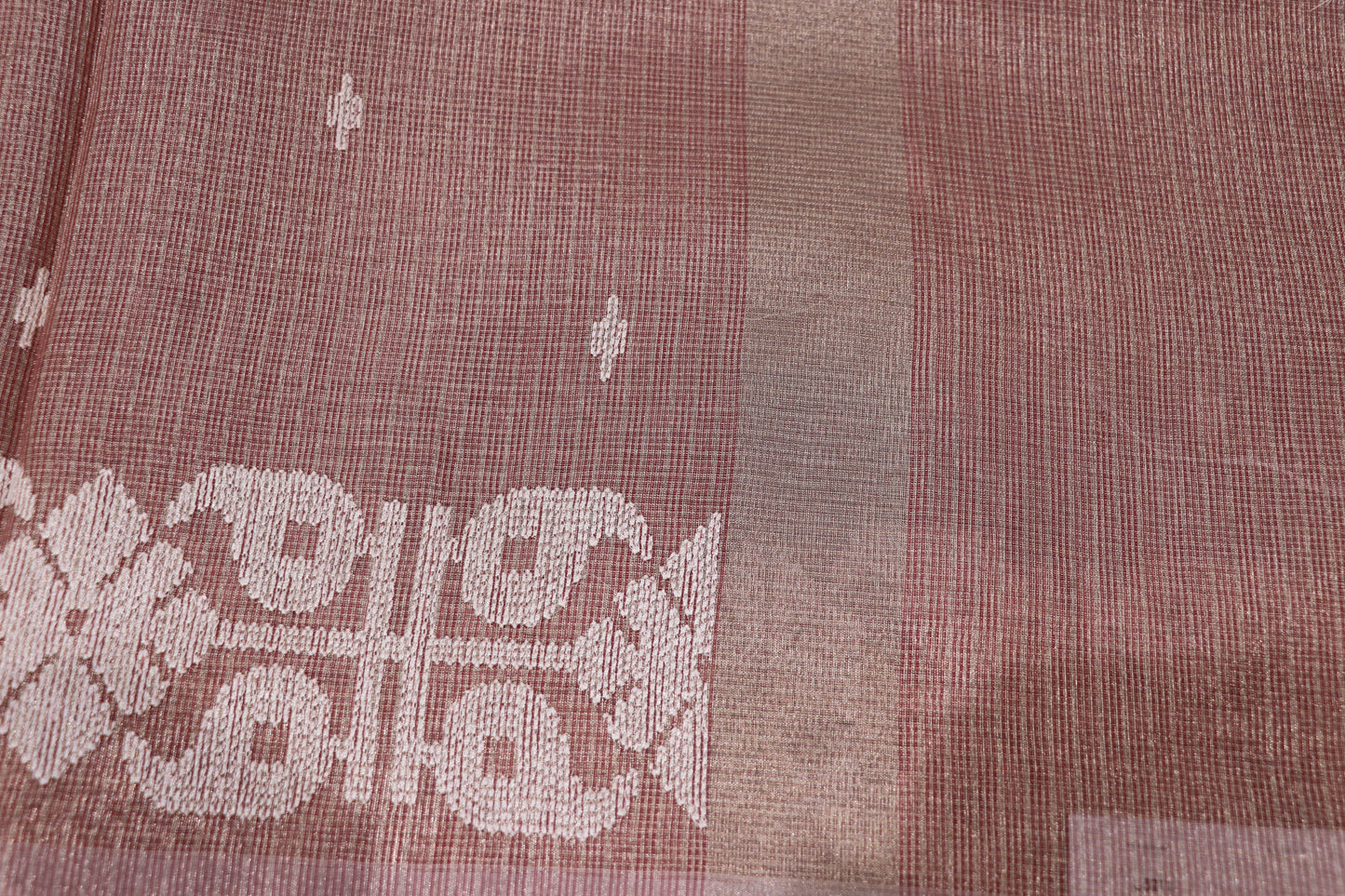 Fancy  saree  Peach  Colour