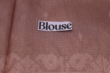 Fancy  saree  Peach  Colour