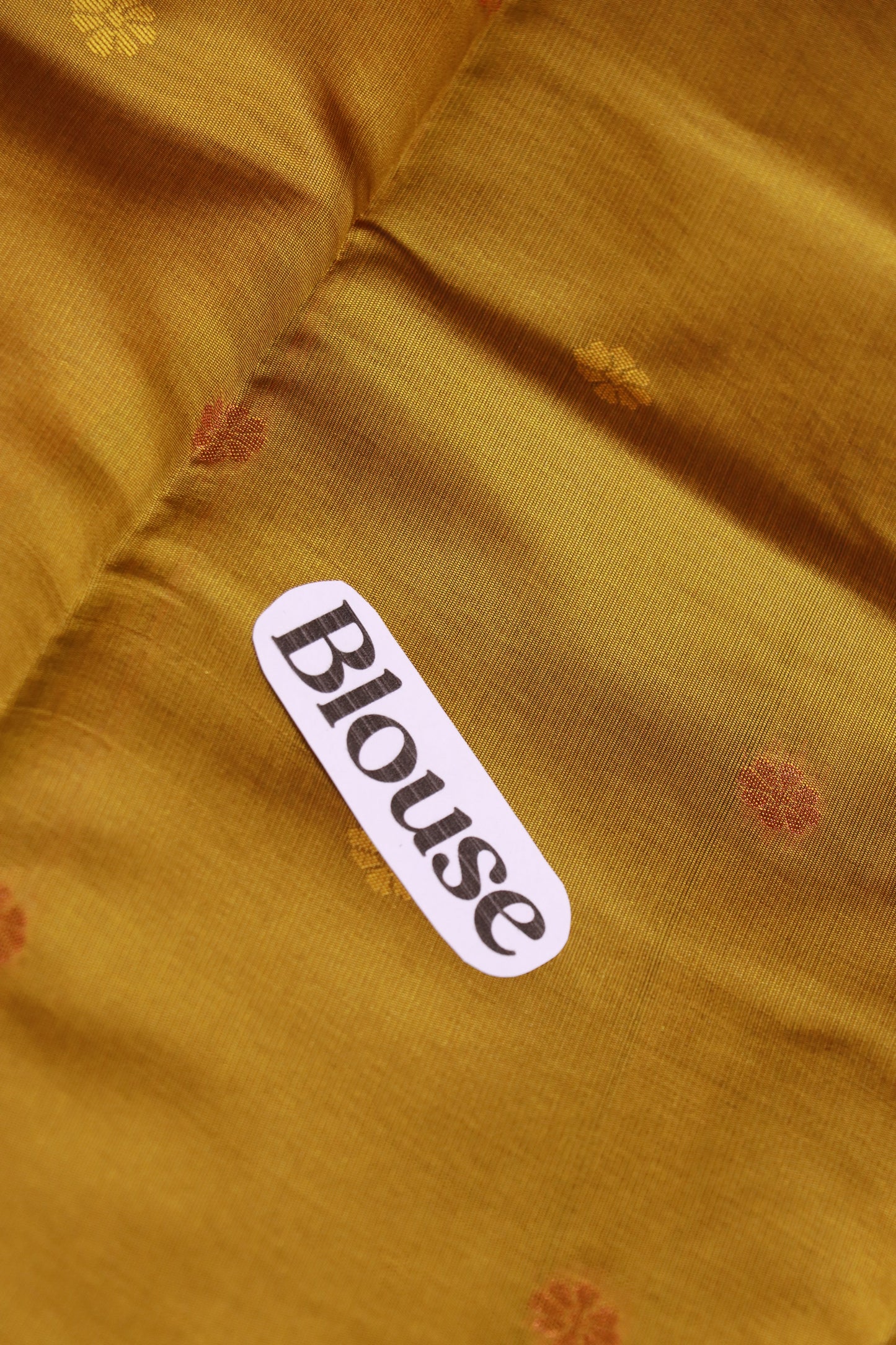 Green with Gold Semi silk