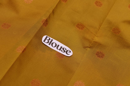 Semi  Silk    Grey with  mustand saree