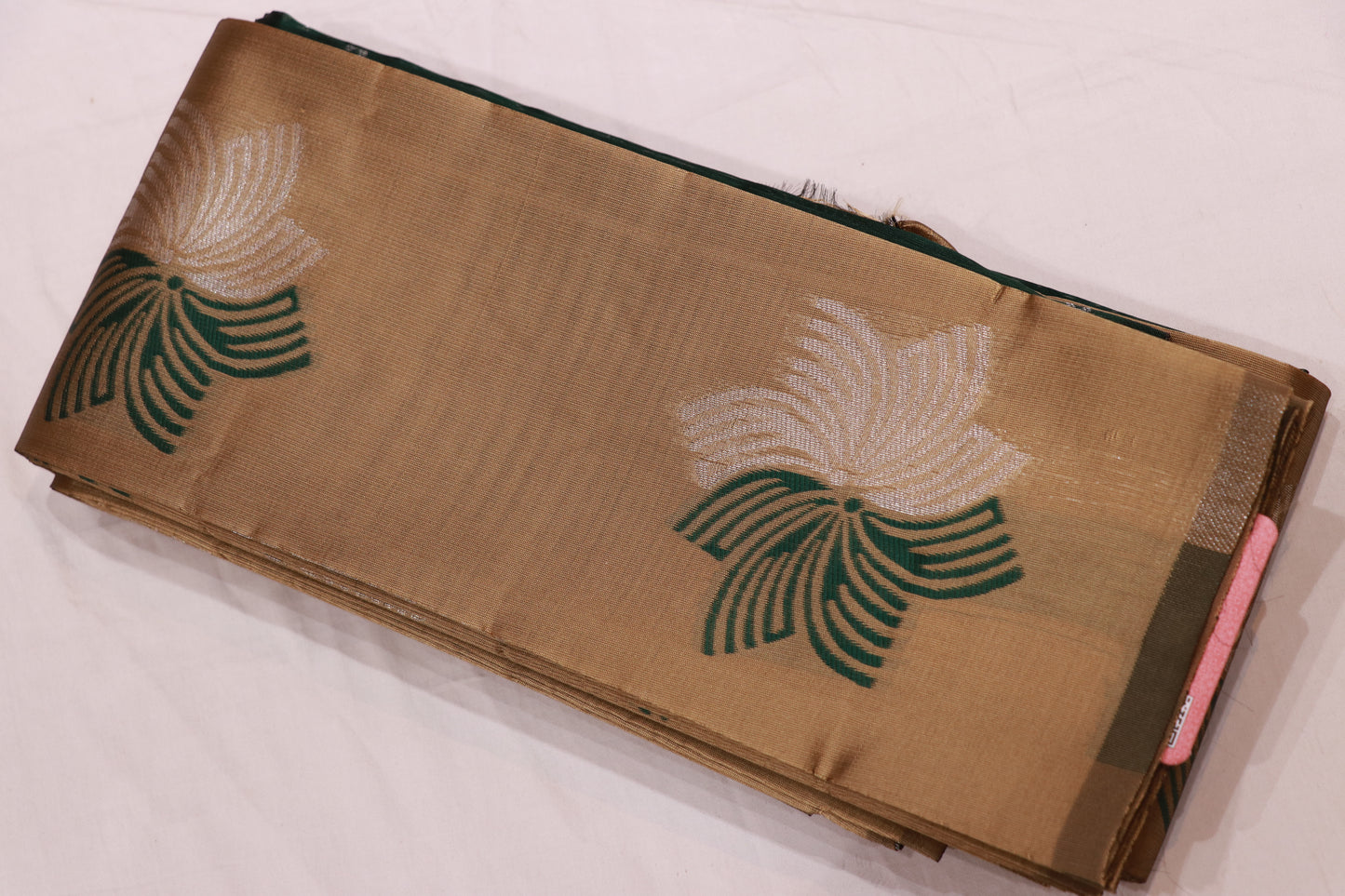 Semi  Silk  sandal with green saree