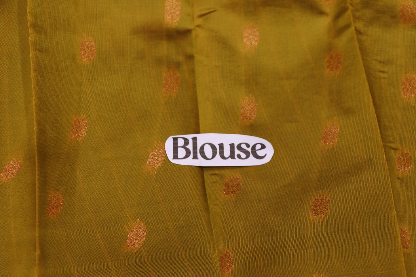 Semi  Silk Saree Mustard yellow With Ramar Green