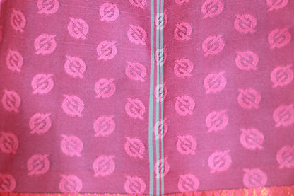 Semi  Silk Light Blue With Voilet