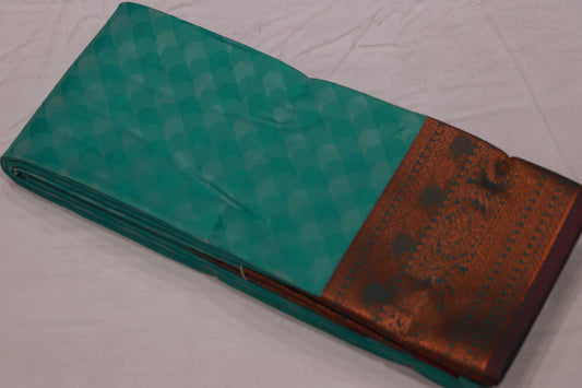 Semi  Silk Ramar Blue with Voilet