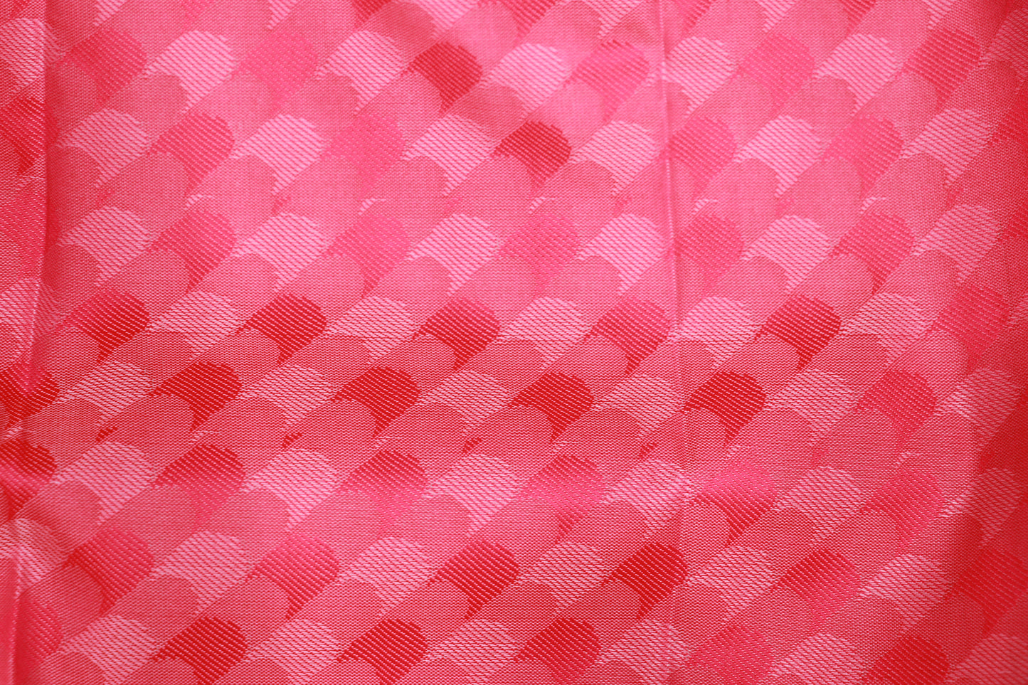 Semi  Silk Pista Green With  Pink