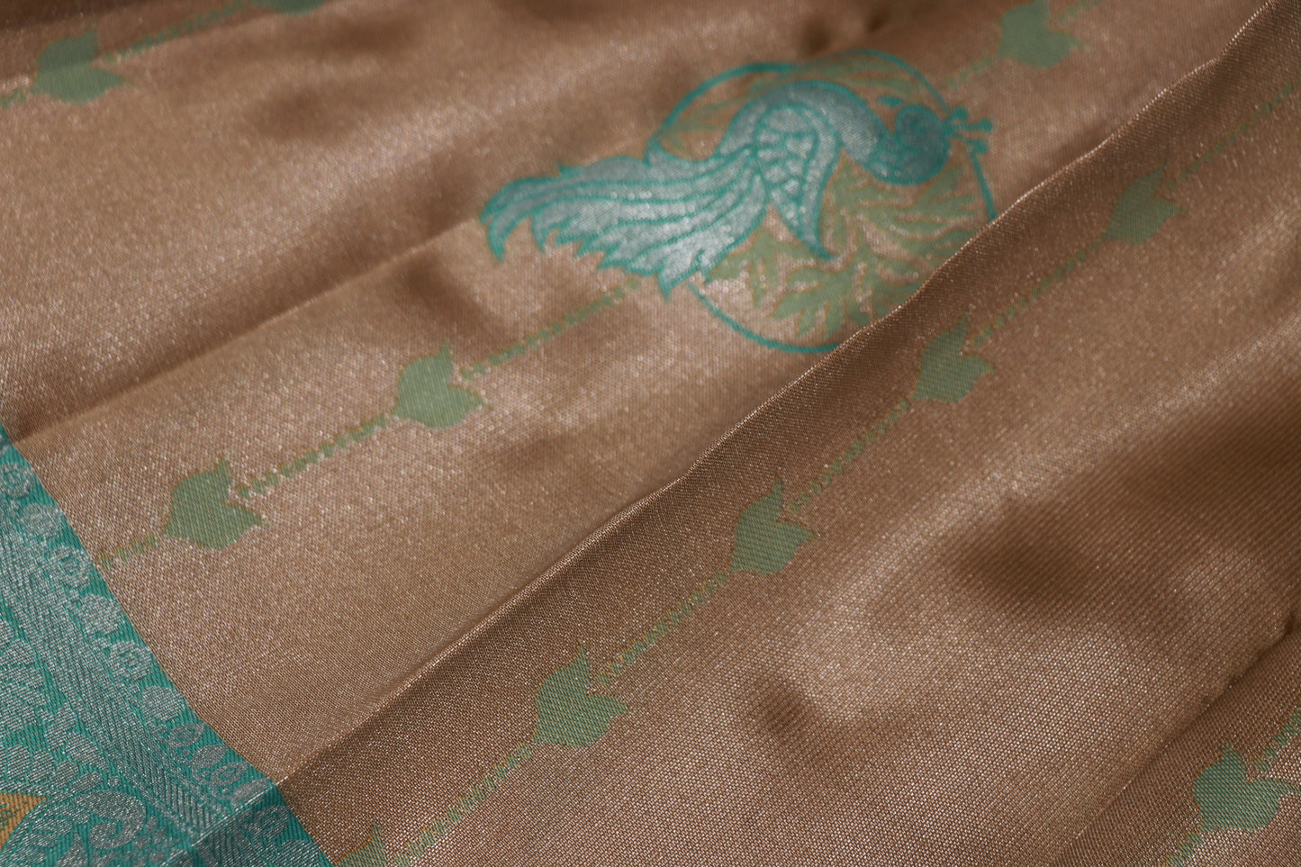Semi  Silk Gold With Ramar Blue