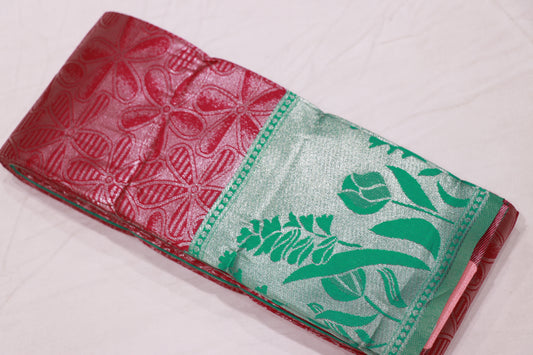 Semi  Silk Pink With Ramar Blue