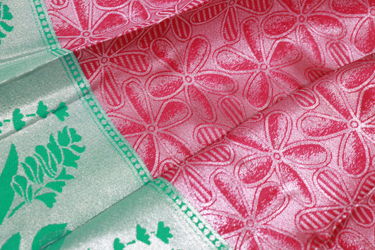 Semi  Silk Pink With Ramar Blue