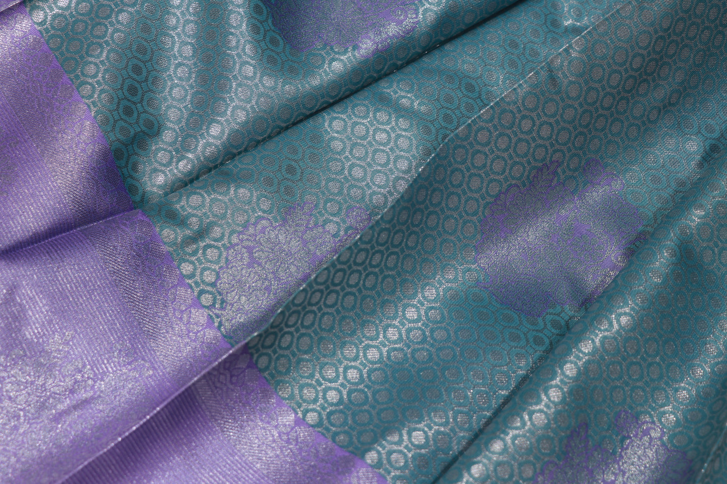 Semi  Silk Ramar Blue With  Lavender