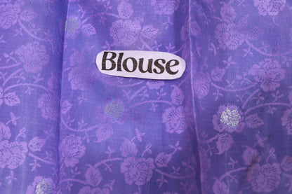 Semi  Silk Ramar Blue With  Lavender