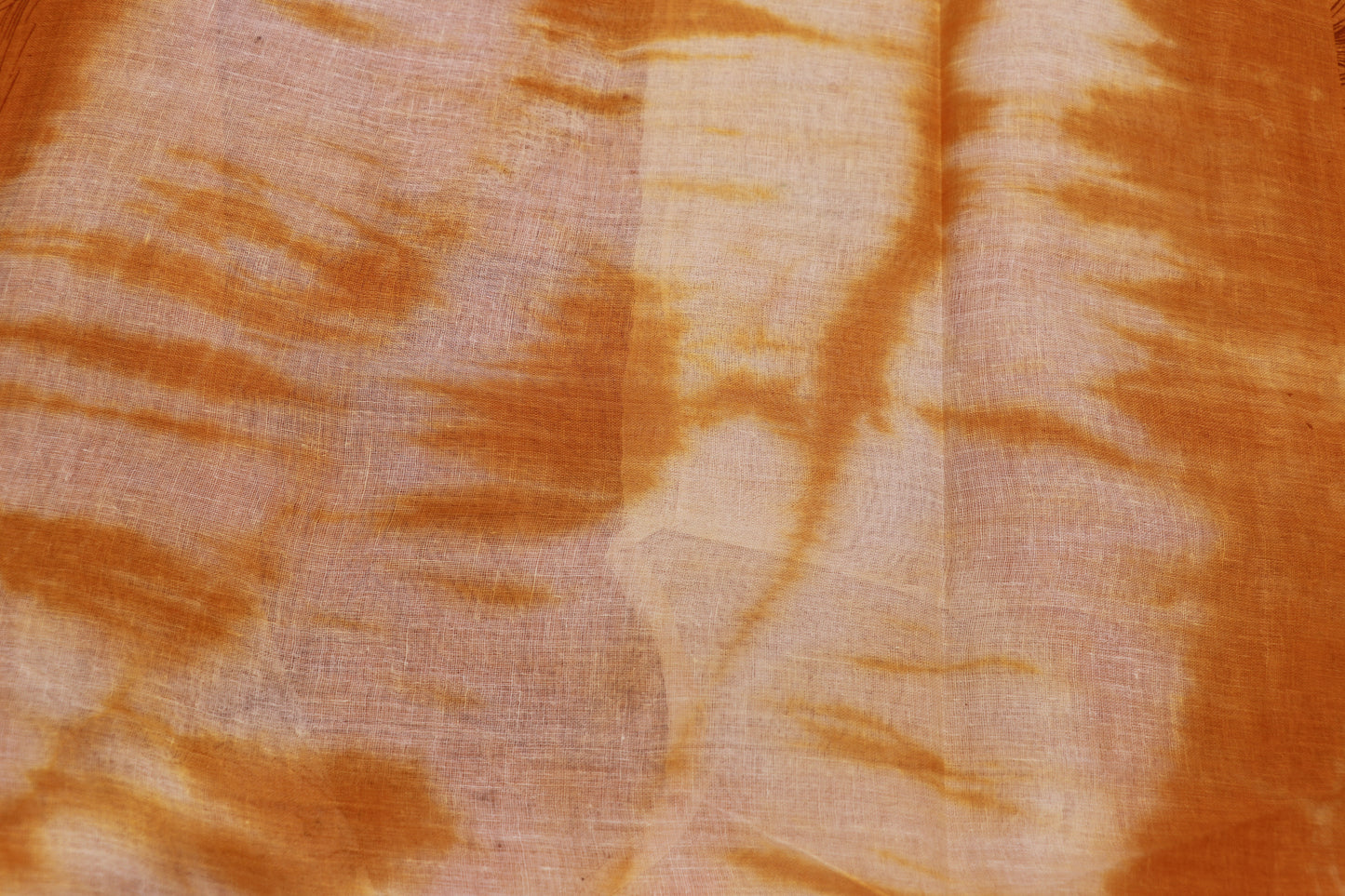 Pure Cotton  Saree Musted