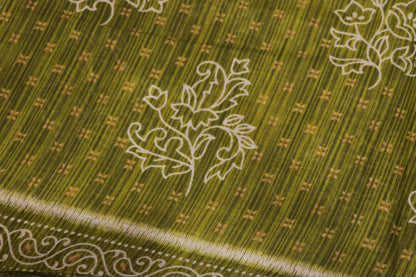 Pure  Cotton Saree Green