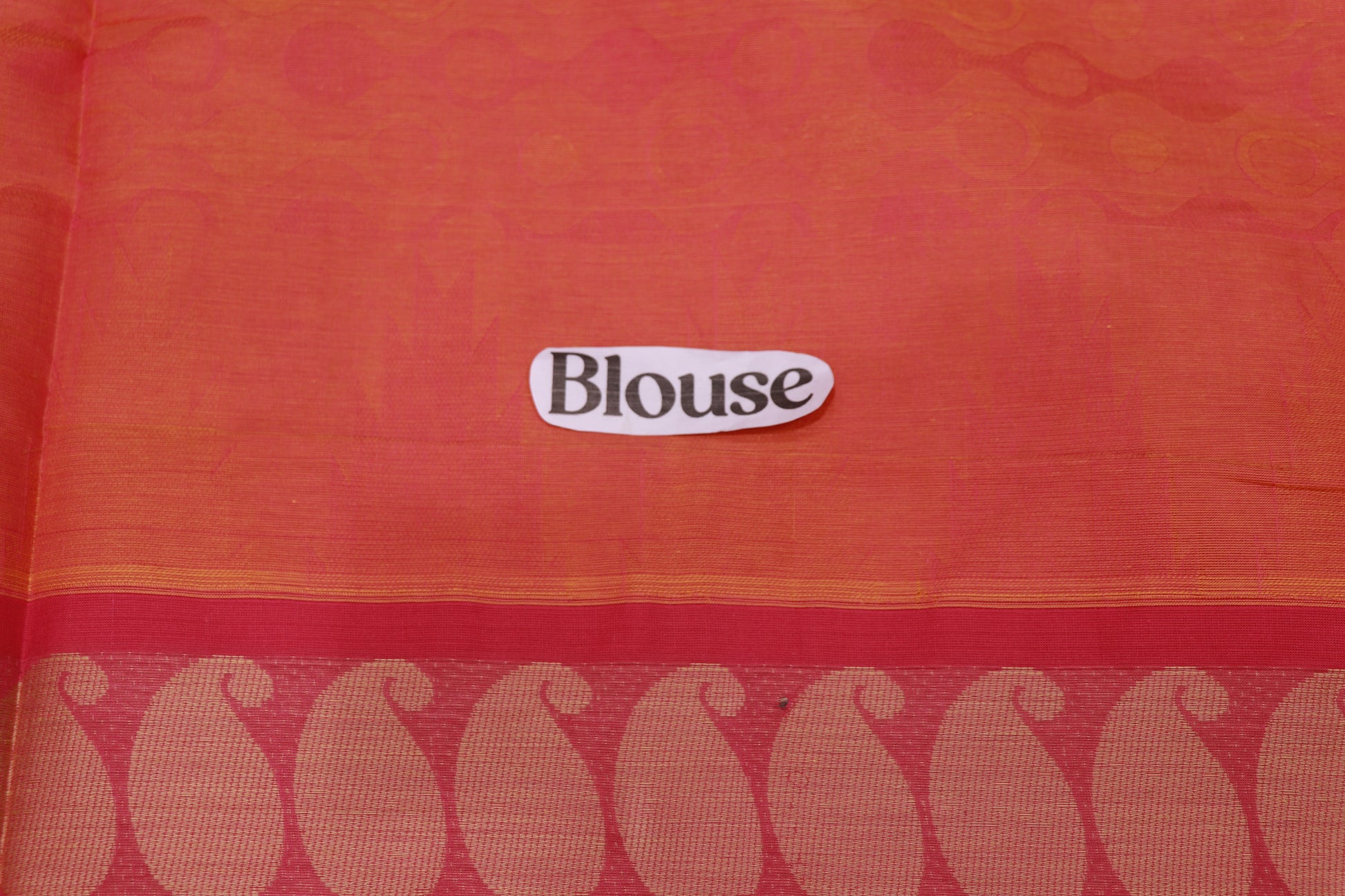 Pure cotton orang saree - Vaishali Silks