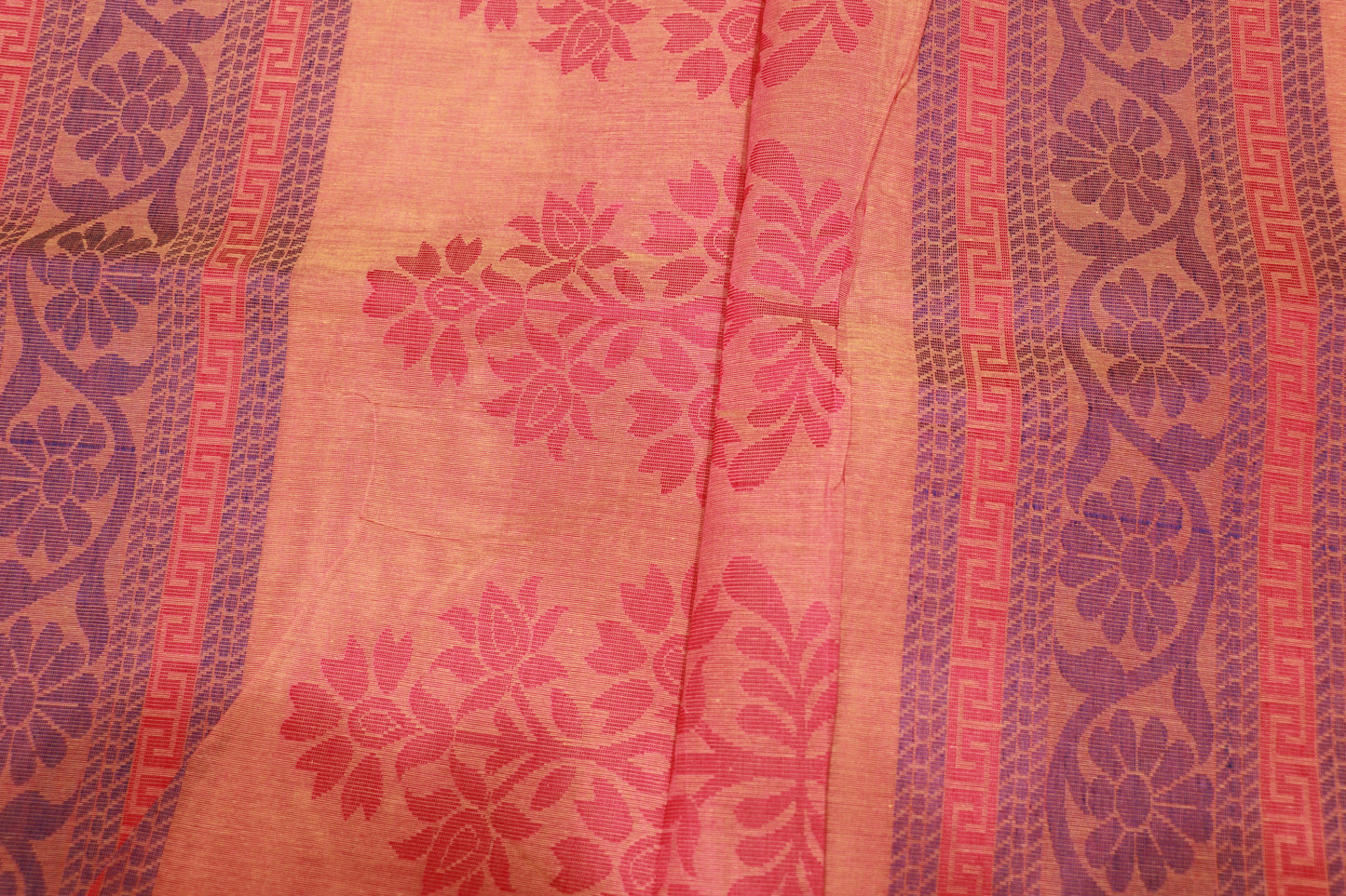 Pure Cotton Orang Saree